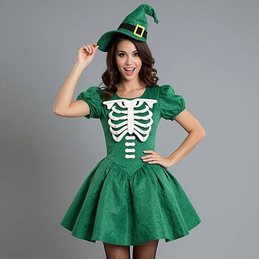 Bone Jangles Woman Skeleton Costume