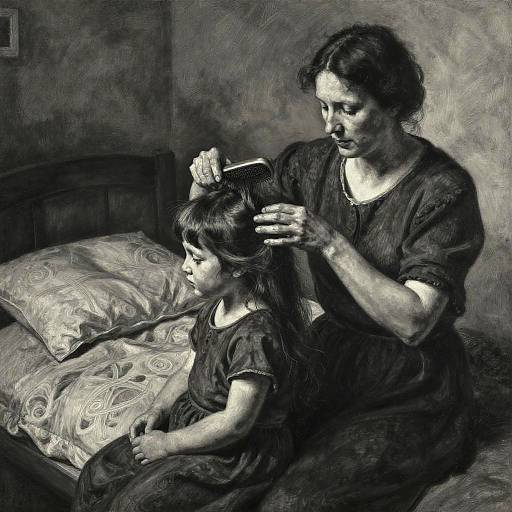 Käthe Kollwitz Style Mother and Child