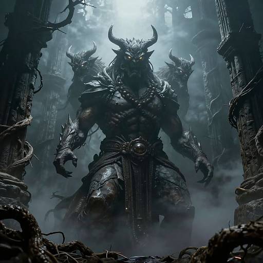 Majestic Three-Headed Cerberus Guardian