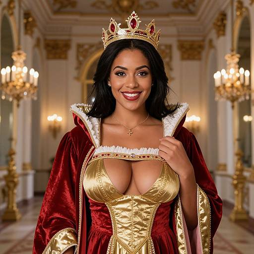 Regal Woman in Royal Costume