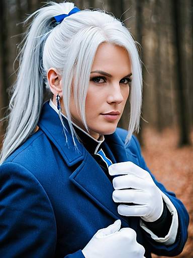 Lifestyle costume photo of Alphinaud leveilleur. Cosplay clothes