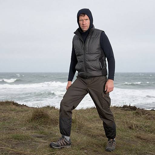 Coastal Trail Runner Vintage Portrait