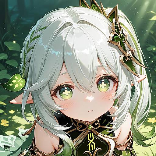 Nahida in Green Cape, Cross Pupils