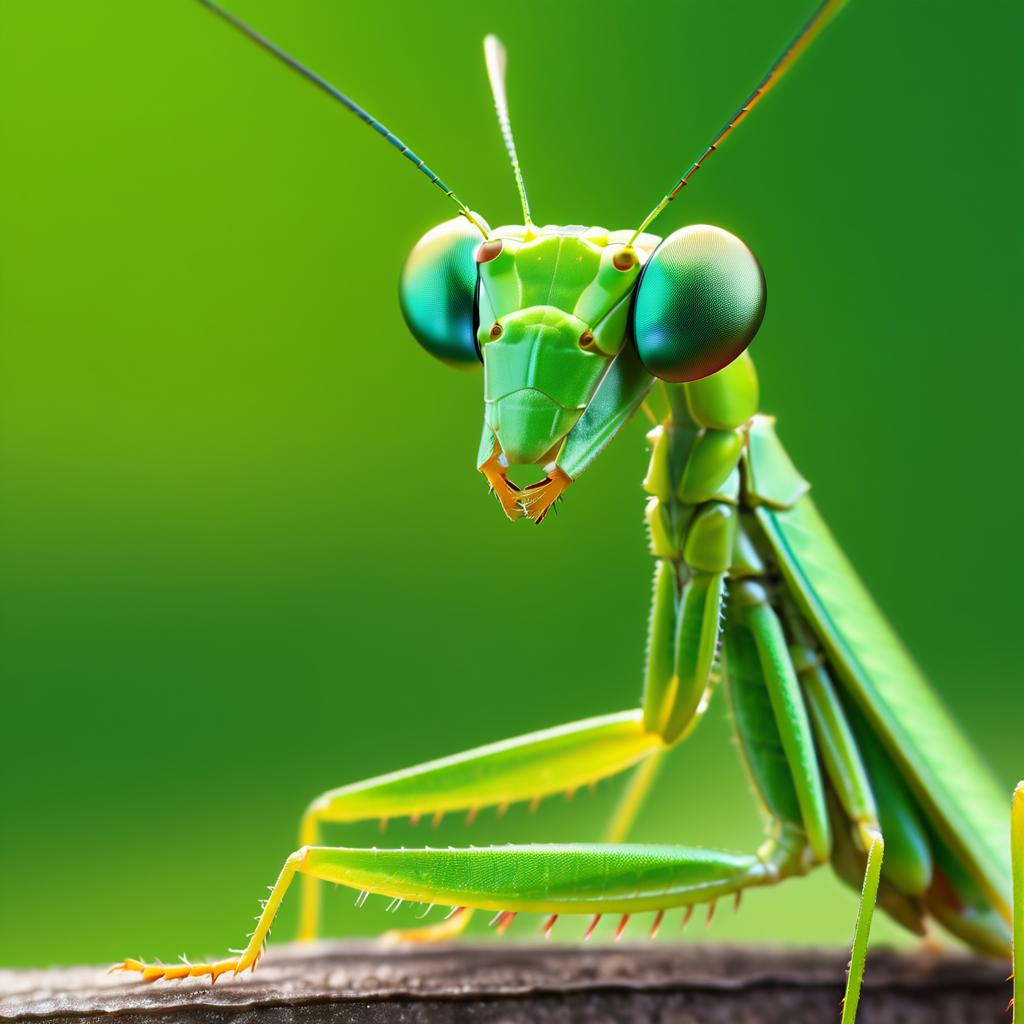 UHD Praying Mantis with Headphones