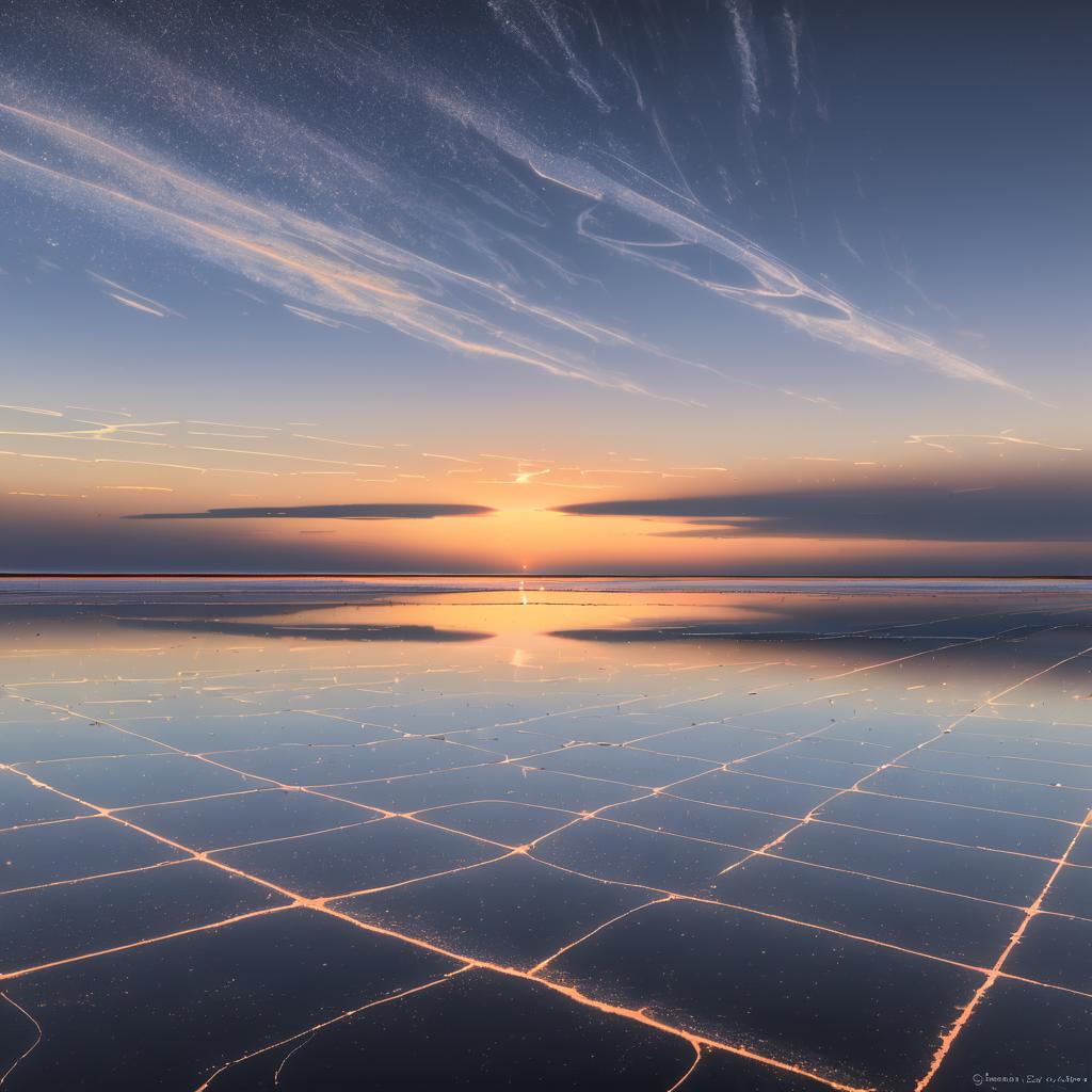 Ethereal Abstract Shapes at Salt Flats