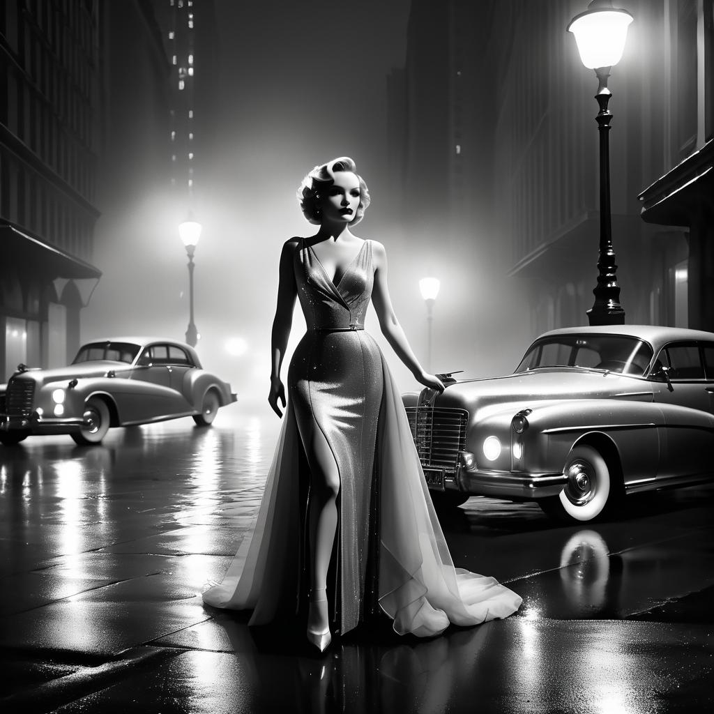 Glamorous Noir: Marlene Dietrich Reimagined