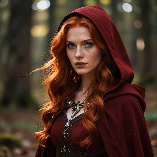 Fantasy Portrait of Red-Haired Woman