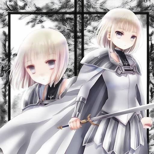 Illustration of Clare (claymore), claymore (series) in the style of Hiyuu (hiyualice)