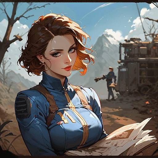 Amateur Fallout Woman in Vault Suit