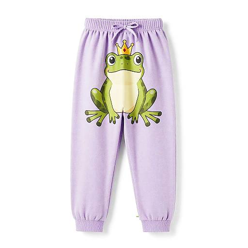 Princess Frog Wearing Purple Pajamas