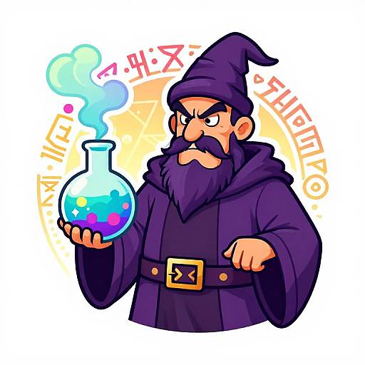 Grumpy Wizard Fantasy Team Logo
