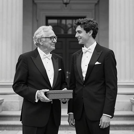 Timeless Elegance: A Monochrome Encounter