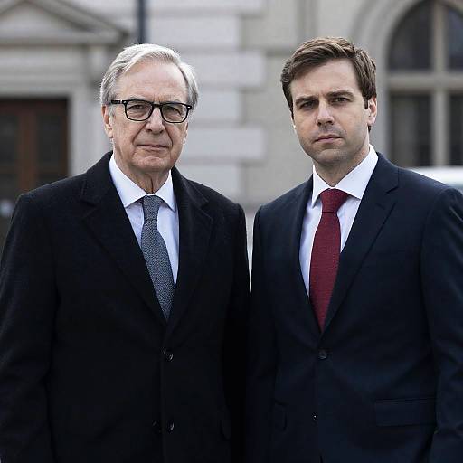 Serious Businessmen in Urban Setting