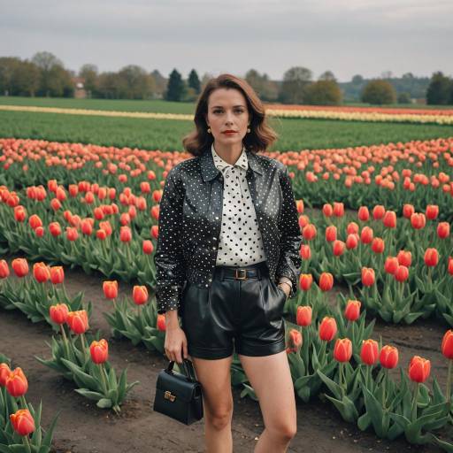 Bold Fashion Statement with Flower Contrast