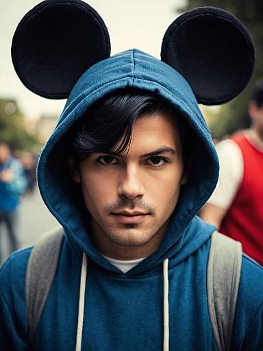 Realistic Man in Disney Animal Costume