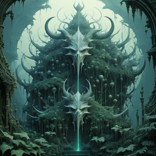 Ancient Abyssal Satan in Surreal Art Style