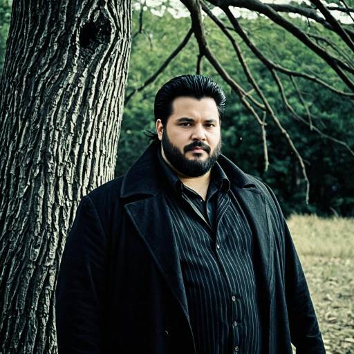 Plus Size Man with Beard Outdoors