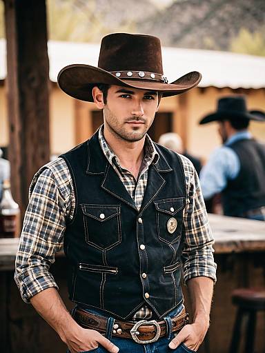 Wild West Cowboy Bartender Outfit