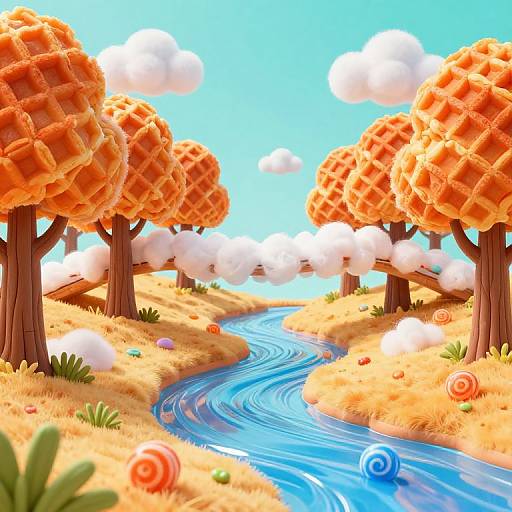 Whimsical 3D Fantasy Edible Landscape