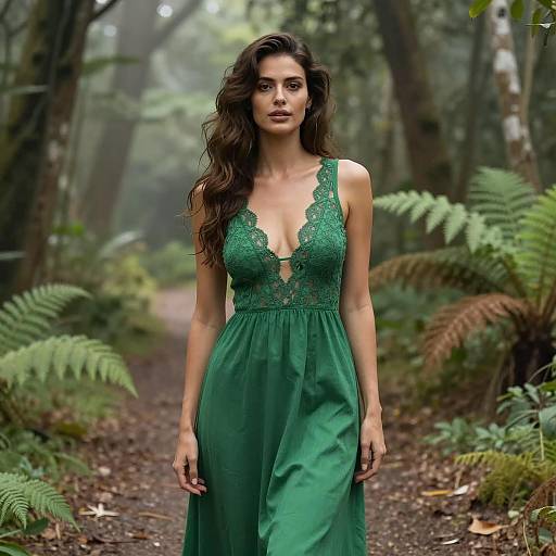 Elegant Tarzan Jane in Lush Forest