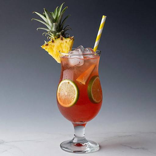 Vibrant Tropical Fruit Punch Delight