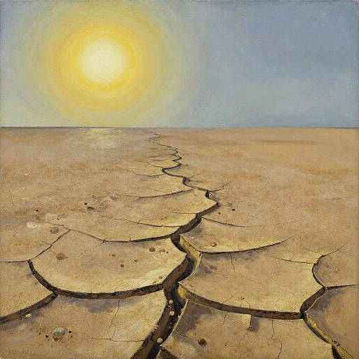 Expressionist Cracked Desert Floor