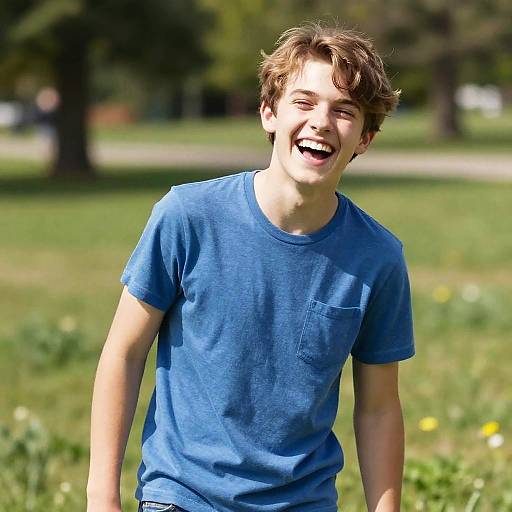 Joyful Teen Tickling in Sunny Park