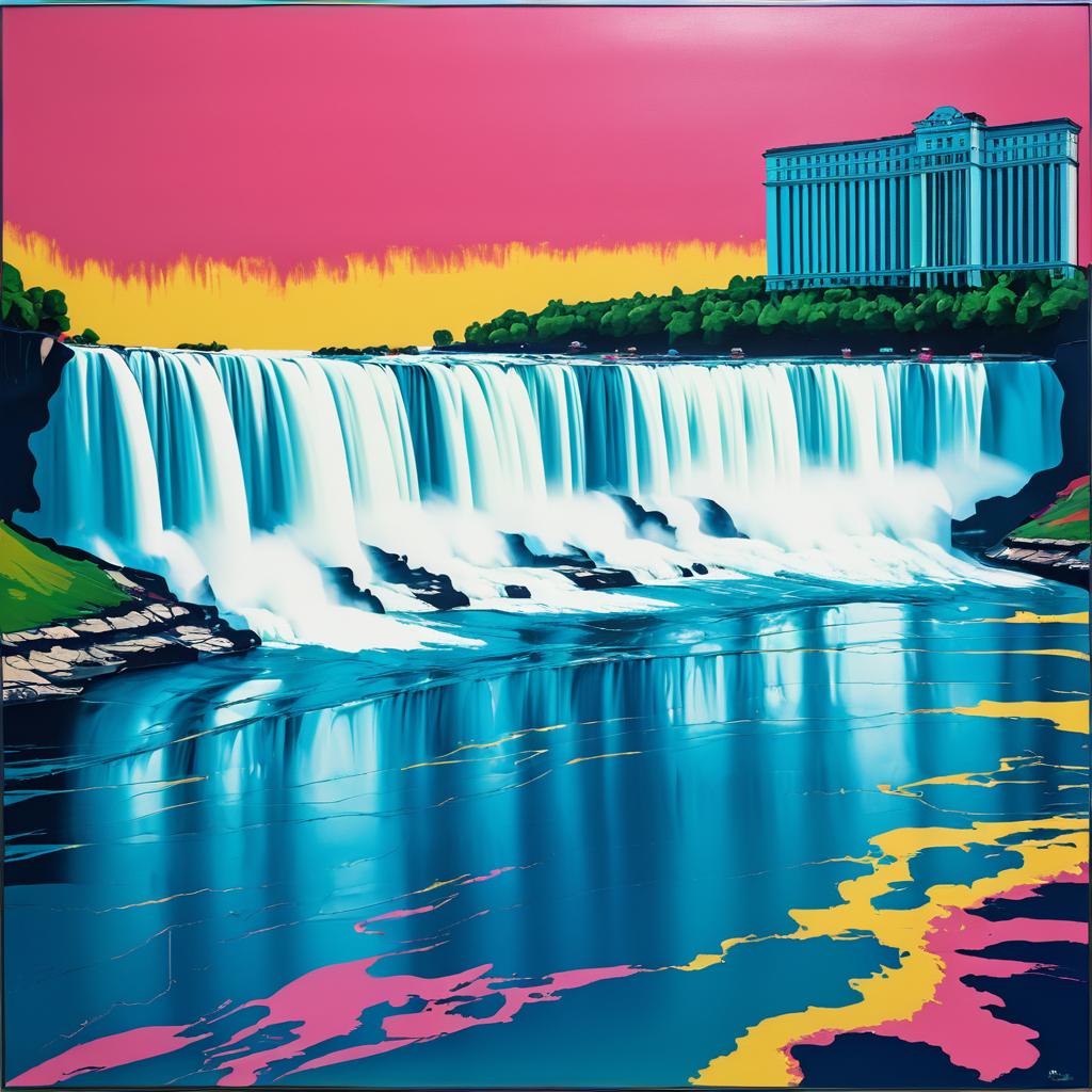 Andy Warhol Inspired Niagara Falls Art