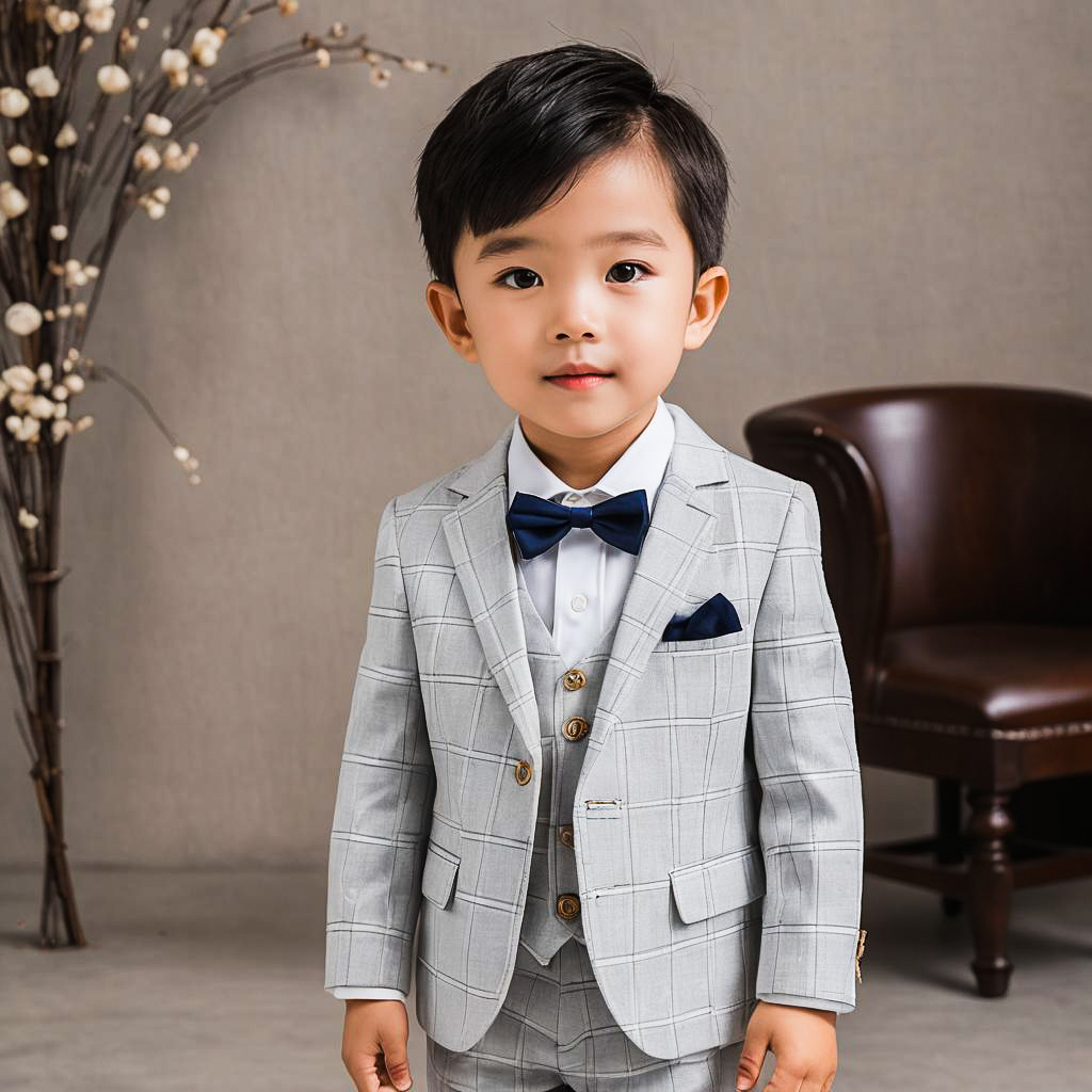 Charming Ring Bearer in Wedding Outfit