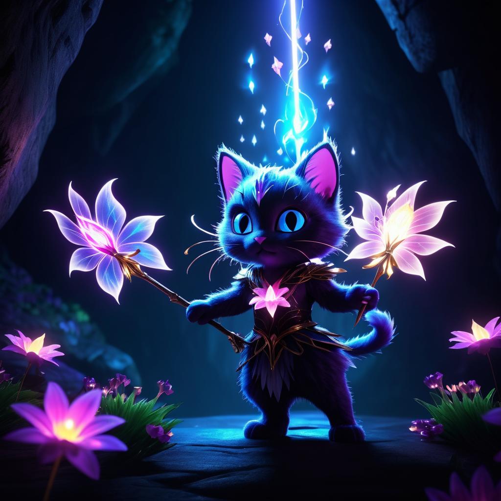 Fairy Kitty vs Evil Entity in Cave