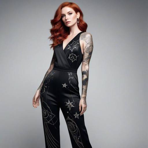 Elegant Woman in Black Jumpsuit Photography Elegant Woman in Black Jumpsuit Photography