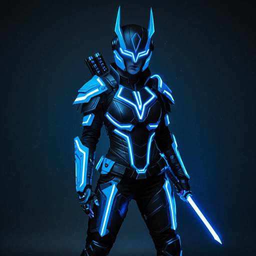 Futuristic Bash Warrior Cosplay Costume