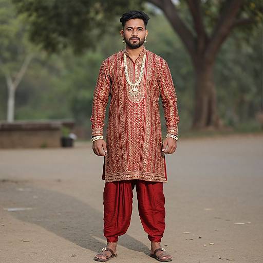 Hindu Male in Traditional Attire