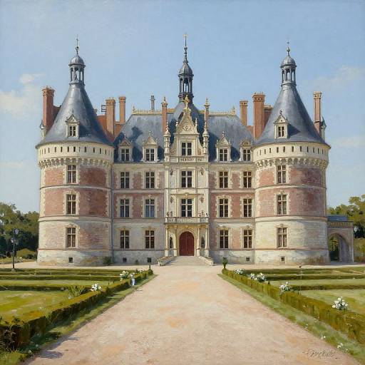 Chateau De La Caze Painting