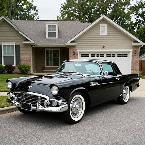 1955 Black Ford Thunderbird Classic