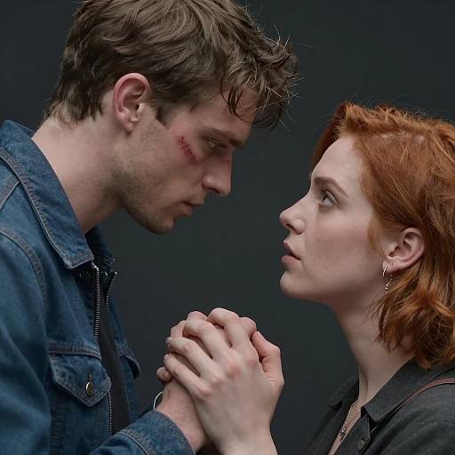 Intense Close-Up: Couple's Portrait