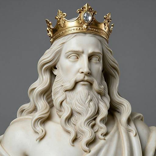 Close-Up of King Neptune Statue