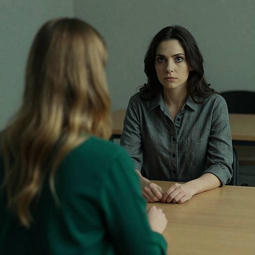 Mysterious Encounter in Dim Room