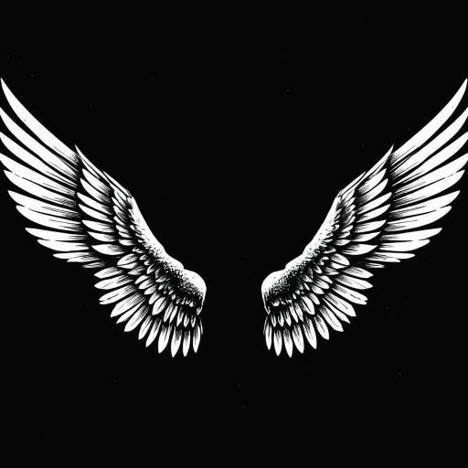 Monochrome Comic of a Winged Figure