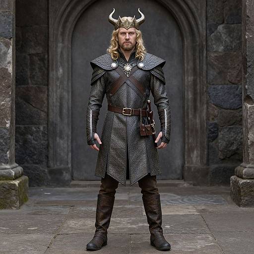 Orc Lord Costume Full Body Portrait