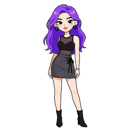 Casual Chic Woman in Sheer Top