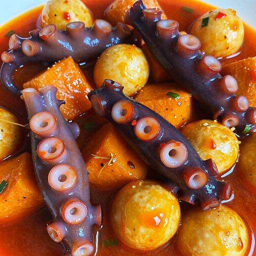 Vivid Close-Up of Exotic Colorful Dish