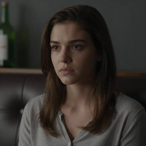 Intense Portrait of Young Woman