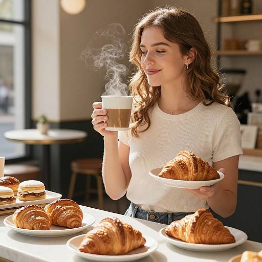Morning Café Vibes with Pastries