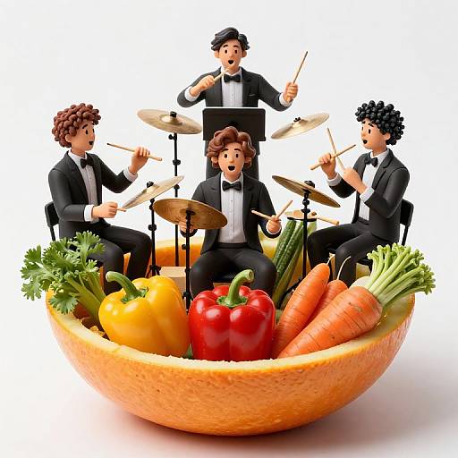 Vegetable Symphony in Fruit Bowl