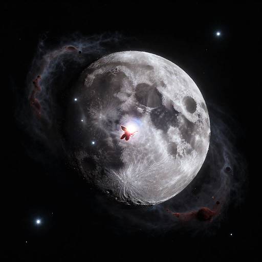 Microscopic Nebula Nymph on Moon