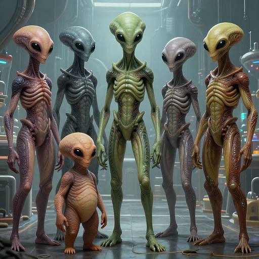 Diverse Alien Race Concept Art