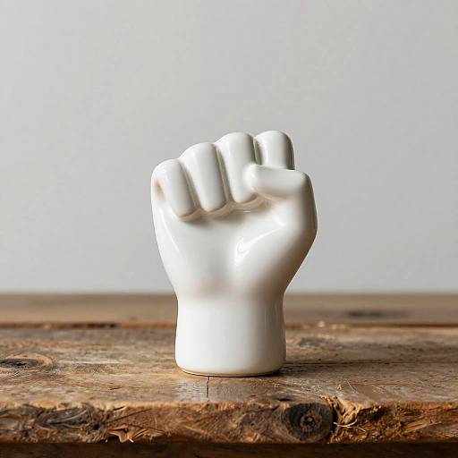 Matte Ceramic Raised Fist Emoji