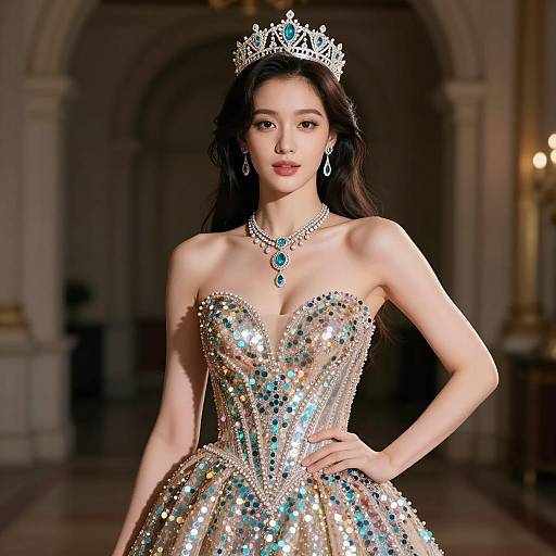 Regal Elegance in Fantasy Fashion