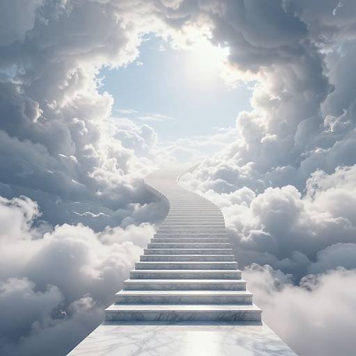 Ethereal Marble Stairway to Heaven